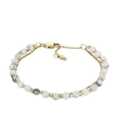 All Stacked Up Howlite Chain Beaded Bracelet All Stacked Up Howlite Chain Beaded Bracelet