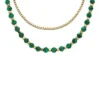 All Stacked Up Reconstituted Green Malachite Beaded Necklace All Stacked Up Reconstituted Green Malachite Beaded Necklace