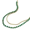 All Stacked Up Reconstituted Green Malachite Beaded Necklace All Stacked Up Reconstituted Green Malachite Beaded Necklace