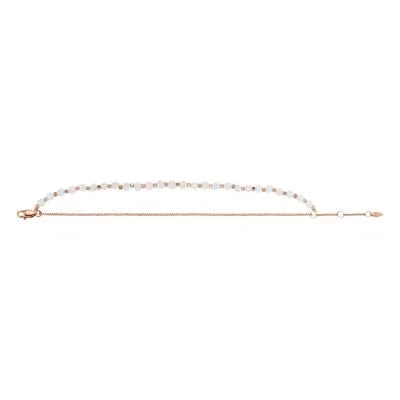 All Stacked Up Rose Quartz Chain Beaded Bracelet All Stacked Up Rose Quartz Chain Beaded Bracelet
