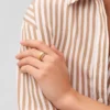 Archival Glitz Gold-Tone Stainless Steel Band Ring Archival Glitz Gold-Tone Stainless Steel Band Ring