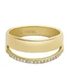 Archival Glitz Gold-Tone Stainless Steel Band Ring Archival Glitz Gold-Tone Stainless Steel Band Ring