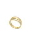Archival Glitz Gold-Tone Stainless Steel Band Ring Archival Glitz Gold-Tone Stainless Steel Band Ring
