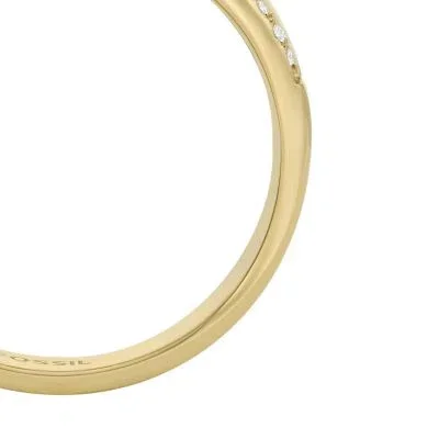 Archival Glitz Gold-Tone Stainless Steel Band Ring Archival Glitz Gold-Tone Stainless Steel Band Ring