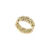 Arden Watch Links Gold-Tone Stainless Steel Band Ring Arden Watch Links Gold-Tone Stainless Steel Band Ring