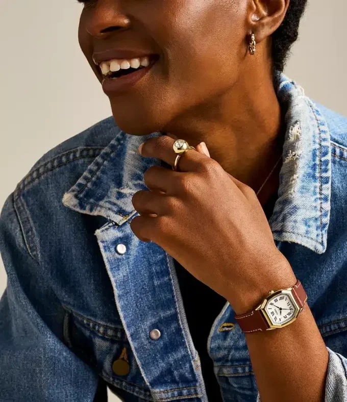 Bright Baubles Gold-Tone Brass Center Focal Ring Bright Baubles Gold-Tone Brass Center Focal Ring