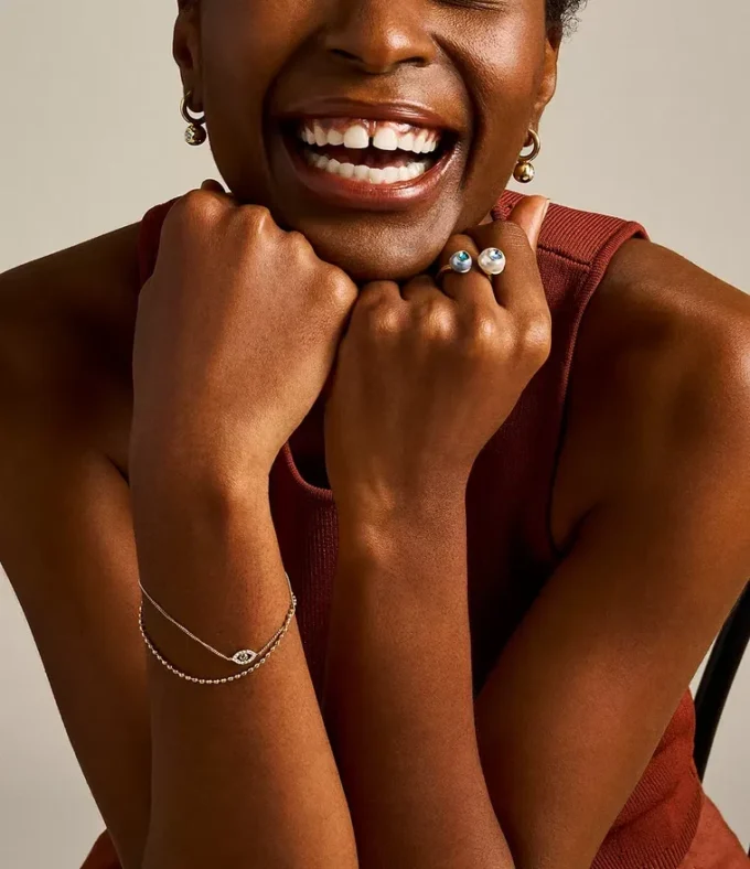 Bright Baubles Gold-Tone Brass Toi Et Moi Ring Bright Baubles Gold-Tone Brass Toi Et Moi Ring