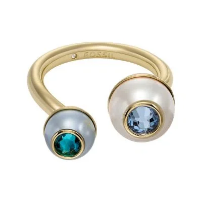 Bright Baubles Gold-Tone Brass Toi Et Moi Ring Bright Baubles Gold-Tone Brass Toi Et Moi Ring