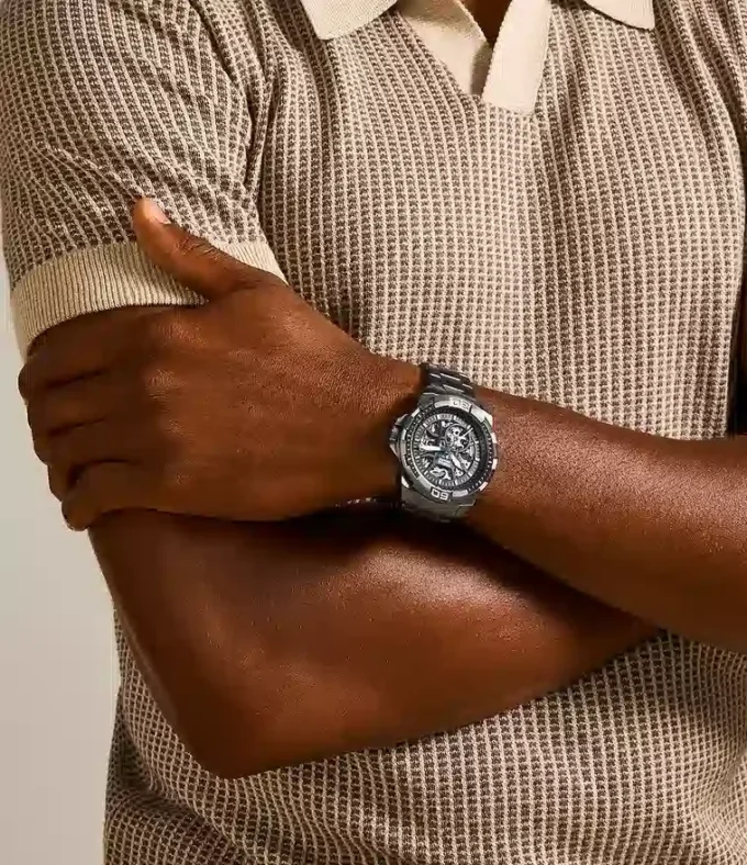 Bronson Automatic Smoke Stainless Steel Watch