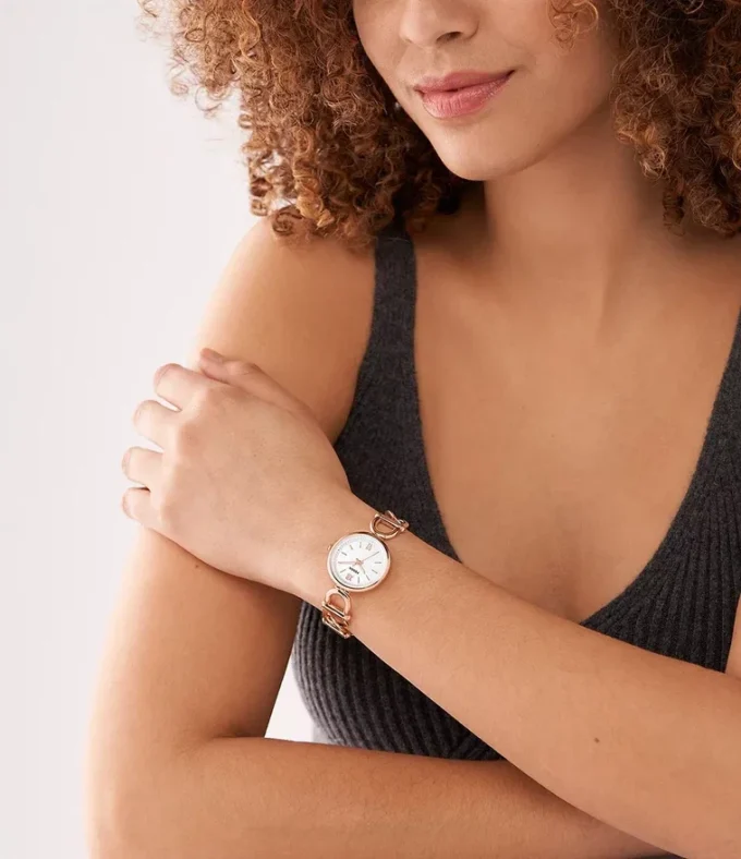 Carlie Three-Hand Rose Gold-Tone Stainless Steel Watch Carlie Three-Hand Rose Gold-Tone Stainless Steel Watch