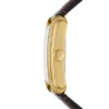 Carraway Three-Hand Brown Croco Leather Watch