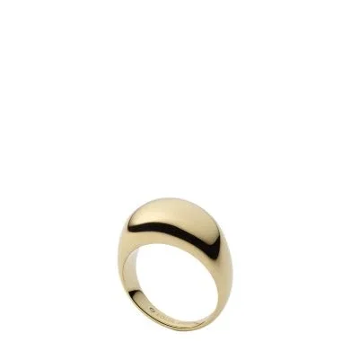 Ellis Domed Collection Gold-Tone Stainless Steel Band Ring Ellis Domed Collection Gold-Tone Stainless Steel Band Ring