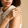 Ellis Domed Collection Gold-Tone Stainless Steel Band Ring Ellis Domed Collection Gold-Tone Stainless Steel Band Ring