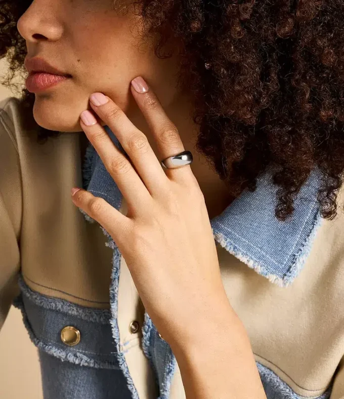 Ellis Domed Collection Stainless Steel Band Ring Ellis Domed Collection Stainless Steel Band Ring