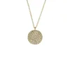 Ellis Glitz Disc Gold-Tone Stainless Steel Chain Necklace