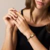 Ellis Gold-Tone Stainless Steel ID Bracelet