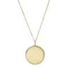 Ellis Gold-Tone Stainless Steel Pendant Necklace Ellis Gold-Tone Stainless Steel Pendant Necklace