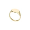 Ellis Gold-Tone Stainless Steel Signet Ring