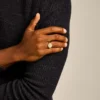 Ellis Gold-Tone Stainless Steel Signet Ring