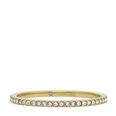 Ellis Pavé Glitz Gold-Tone Stainless Steel Band Ring Ellis Pavé Glitz Gold-Tone Stainless Steel Band Ring