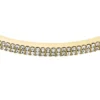 Ellis Pavé Glitz Gold-Tone Stainless Steel Bangle Bracelet