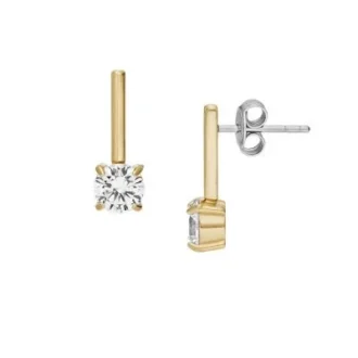 Ellis Shaky Glitz Gold-Tone Stainless Steel Drop Earrings Ellis Shaky Glitz Gold-Tone Stainless Steel Drop Earrings