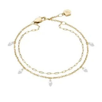 Ellis Shaky Glitz Gold-Tone Stainless Steel Multi-Strand Bracelet Ellis Shaky Glitz Gold-Tone Stainless Steel Multi-Strand Bracelet