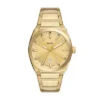 Everett Three-Hand Date Gold-Tone Stainless Steel Watch