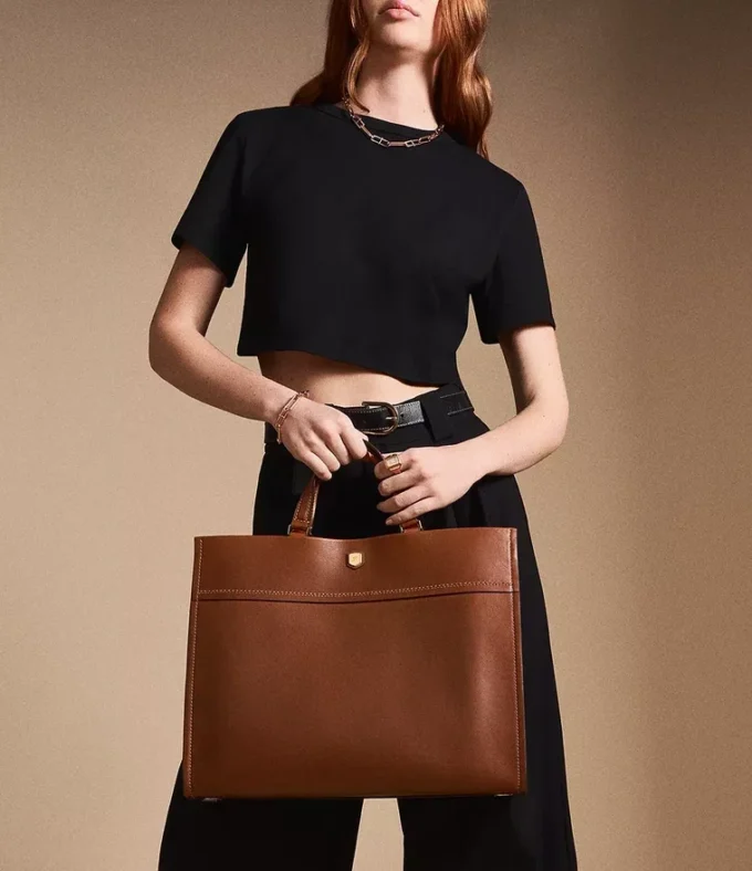 Gemma Leather Large Tote