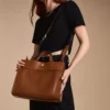 Gemma Leather Small Tote