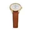 Gilmore Three-Hand Brown Leather Watch