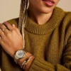 Gilmore Three-Hand Date Gold-Tone Stainless Steel Watch