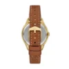 Gilmore Three-Hand Date Medium Brown Leather Watch