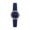 Gilmore Three-Hand Navy Leather Watch