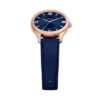 Gilmore Three-Hand Navy Leather Watch
