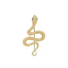 Gold-Tone Stainless Steel Snake Pin Brooch Gold-Tone Stainless Steel Snake Pin Brooch