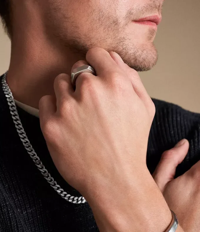 Harlow Linear Texture Chain Stainless Steel Necklace Harlow Linear Texture Chain Stainless Steel Necklace