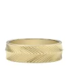 Harlow Linear Texture Gold-Tone Stainless Steel Band Ring Harlow Linear Texture Gold-Tone Stainless Steel Band Ring
