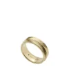 Harlow Linear Texture Gold-Tone Stainless Steel Band Ring Harlow Linear Texture Gold-Tone Stainless Steel Band Ring