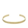 Harlow Linear Texture Gold-Tone Stainless Steel Bangle Bracelet