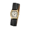 Harlow Three-Hand Black Leather Watch