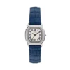 Harlow Three-Hand Navy Croco Leather Watch