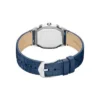 Harlow Three-Hand Navy Croco Leather Watch