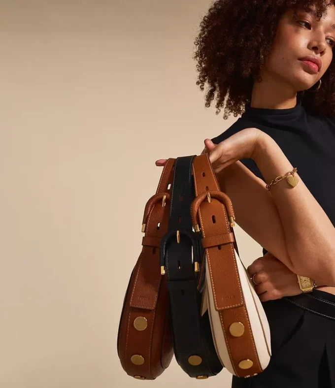 Harwell Leather Crescent Bag