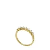 Hazel Classic Glitz Gold-Tone Brass Band Ring