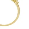 Hazel Classic Glitz Gold-Tone Brass Band Ring