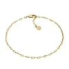 Heritage D-Link Gold-Tone Brass Chain Anklet Heritage D-Link Gold-Tone Brass Chain Anklet