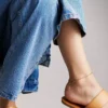 Heritage D-Link Gold-Tone Brass Chain Anklet Heritage D-Link Gold-Tone Brass Chain Anklet