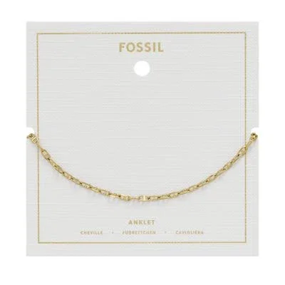 Heritage D-Link Gold-Tone Brass Chain Anklet Heritage D-Link Gold-Tone Brass Chain Anklet