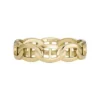 Heritage D-Link Gold-Tone Stainless Steel Band Ring